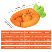 Load image into Gallery viewer, 1-20KG Banana/Carrot Pet Bed Refillable Dog Cat Mat House Washable Cozy Pet Nest For Pet Winter Accessories