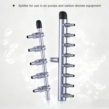 Load image into Gallery viewer, Adjustable Air Flow Control Valve T-Type Air Splitter Manifold for Fish Tank Oxygen Pump Aquarium Air Distributor