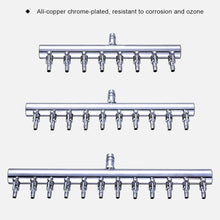 Load image into Gallery viewer, Adjustable Air Flow Control Valve T-Type Air Splitter Manifold for Fish Tank Oxygen Pump Aquarium Air Distributor