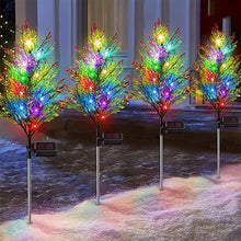 Load image into Gallery viewer, Multi-style Solar Christmas Tree Light Snowy Tree Style Yard Lamp Waterproof Outdoor Decoration Garden Lighting Seasonal Holiday Ornament