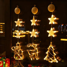 Load image into Gallery viewer, LED Christmas Lights Suction Cup Mount Classic Christmas Figures Indoor Outdoor Christmas Window Decoration Use Holiday Lighting Products