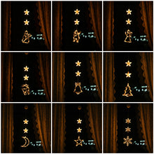 Load image into Gallery viewer, LED Christmas Lights Suction Cup Mount Classic Christmas Figures Indoor Outdoor Christmas Window Decoration Use Holiday Lighting Products