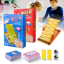 Load image into Gallery viewer, Seesaw Dueling Game Tumbling Marbles Question Cards Interactive Game Fast-Paced Action & Answer Brain & Reflex Family Friends & Couples Party Game Night
