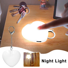 Load image into Gallery viewer, Multifunctional LED Glowing Star Pendant Keychain Rechargeable Touch Control Fashion Novelty Light Up Keychain For Bag Decoration Night Out Accessory