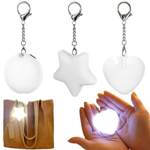 Load image into Gallery viewer, Multifunctional LED Glowing Star Pendant Keychain Rechargeable Touch Control Fashion Novelty Light Up Keychain For Bag Decoration Night Out Accessory