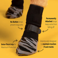 Load image into Gallery viewer, 4Pcs/Set Anti-slip Protect Paws Dog Socks Black Tie Anti-shedding Breathable Non-slip Socks For Medium Large Elderly Dog