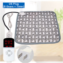 Load image into Gallery viewer, 30-50°C Waterproof Pet Heating Pad With Timer Cat Dog Heated Mat Temperature Adjustable Electric Blanket With Anti-bite Tube Dog Sleeping Supplies