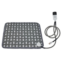 Load image into Gallery viewer, 30-50°C Waterproof Pet Heating Pad With Timer Cat Dog Heated Mat Temperature Adjustable Electric Blanket With Anti-bite Tube Dog Sleeping Supplies