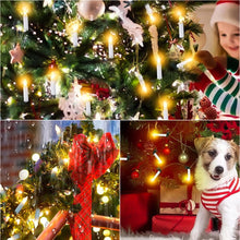 Load image into Gallery viewer, 1/2/3m LED Christmas Candle String Lights with Clips Battery Powered Flameless Candle Lights for Xmas Tree Holiday Wire Lighting Home Decor