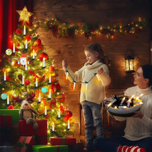 Load image into Gallery viewer, 1/2/3m LED Christmas Candle String Lights with Clips Battery Powered Flameless Candle Lights for Xmas Tree Holiday Wire Lighting Home Decor