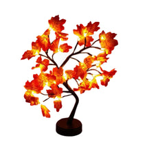 Load image into Gallery viewer, 24Leds Maple Tree Touch Copper Wire Tree Light Battery Box USB Light String Maple Leaves Light For Home Christmas Thanksgiving Decoration