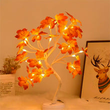 Load image into Gallery viewer, 24Leds Maple Tree Touch Copper Wire Tree Light Battery Box USB Light String Maple Leaves Light For Home Christmas Thanksgiving Decoration