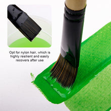 Load image into Gallery viewer, Artist Nylon Brush Set Wood Handle Watercolor Brush Beginner Professional Wall Painting Acrylic Paint Board Tools Art Supplies