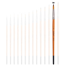 Load image into Gallery viewer, Artist Nylon Brush Set Wood Handle Watercolor Brush Beginner Professional Wall Painting Acrylic Paint Board Tools Art Supplies