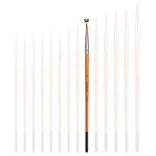 Load image into Gallery viewer, Artist Nylon Brush Set Wood Handle Watercolor Brush Beginner Professional Wall Painting Acrylic Paint Board Tools Art Supplies