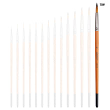 Load image into Gallery viewer, Artist Nylon Brush Set Wood Handle Watercolor Brush Beginner Professional Wall Painting Acrylic Paint Board Tools Art Supplies