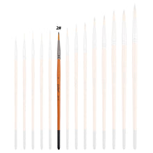 Load image into Gallery viewer, Artist Nylon Brush Set Wood Handle Watercolor Brush Beginner Professional Wall Painting Acrylic Paint Board Tools Art Supplies