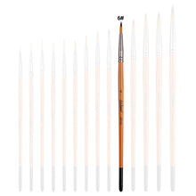 Load image into Gallery viewer, Artist Nylon Brush Set Wood Handle Watercolor Brush Beginner Professional Wall Painting Acrylic Paint Board Tools Art Supplies