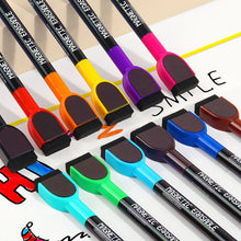 Load image into Gallery viewer, 1/6/12PCS Magnetic Whiteboard Markers Erasable Liquid Chalk Markers with Eraser Water-base Ink Quick Drying Office Supplies