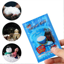 Load image into Gallery viewer, Christmas Instant Snow Powder Just Add Water Expanding Safe & Fluffy Christmas Winter Village Displays Photography Props For Kids DIY Craft Holiday Decor