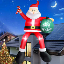Load image into Gallery viewer, 4ft-8.2ft Christmas Inflatable Set Santa Snowman LED Air Blown Figure EU/US/UK/AU Waterproof Outdoor Garden Christmas Yard Holiday Decor