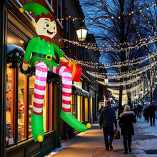Load image into Gallery viewer, 4ft-8.2ft Christmas Inflatable Set Santa Snowman LED Air Blown Figure EU/US/UK/AU Waterproof Outdoor Garden Christmas Yard Holiday Decor