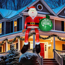 Load image into Gallery viewer, 4ft-8.2ft Christmas Inflatable Set Santa Snowman LED Air Blown Figure EU/US/UK/AU Waterproof Outdoor Garden Christmas Yard Holiday Decor