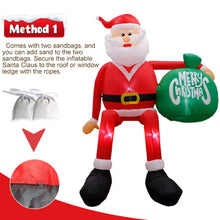 Load image into Gallery viewer, 4ft-8.2ft Christmas Inflatable Set Santa Snowman LED Air Blown Figure EU/US/UK/AU Waterproof Outdoor Garden Christmas Yard Holiday Decor
