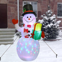 Load image into Gallery viewer, 1.5M Christmas Inflatable Set EU/US/UK/AU Santa Snowman LED Air Blown Figure Waterproof Outdoor Garden Christmas Yard Holiday Decor