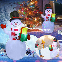 Load image into Gallery viewer, 1.5M Christmas Inflatable Set EU/US/UK/AU Santa Snowman LED Air Blown Figure Waterproof Outdoor Garden Christmas Yard Holiday Decor