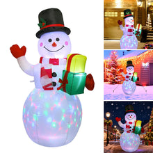 Load image into Gallery viewer, 1.5M Christmas Inflatable Set EU/US/UK/AU Santa Snowman LED Air Blown Figure Waterproof Outdoor Garden Christmas Yard Holiday Decor