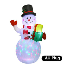 Load image into Gallery viewer, 1.5M Christmas Inflatable Set EU/US/UK/AU Santa Snowman LED Air Blown Figure Waterproof Outdoor Garden Christmas Yard Holiday Decor