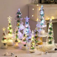 Load image into Gallery viewer, Tabletop LED Christmas Tree Night Light Realistic Pine Needles Christmas Holiday Home Bedroom Decor Gift for Family Christmas Lights
