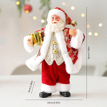 Load image into Gallery viewer, Christmas Santa Figurine Statue Holiday Ornament Plush Christmas Atmosphere Hang Figurine Party Centerpiece Family Decor Idea Festive Accessory