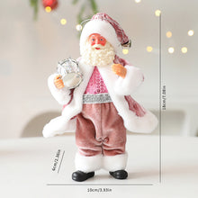 Load image into Gallery viewer, Christmas Santa Figurine Statue Holiday Ornament Plush Christmas Atmosphere Hang Figurine Party Centerpiece Family Decor Idea Festive Accessory