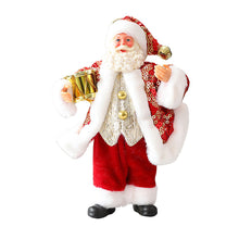 Load image into Gallery viewer, Christmas Santa Figurine Statue Holiday Ornament Plush Christmas Atmosphere Hang Figurine Party Centerpiece Family Decor Idea Festive Accessory