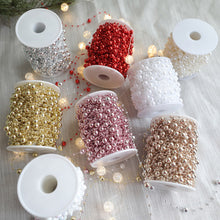 Load image into Gallery viewer, Christmas Garland Chain Beads 10-meter Bead String Lightweight & Flexible Christmas Tree Shop Window Display Home Holiday Decor