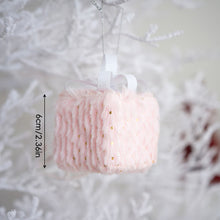 Load image into Gallery viewer, Pink Christmas Tree Decor Elegance Sparkly & Plush Creativity Foam Christmas Ball Luxury Xmas Hanging Decoration Door Hanging Ornament
