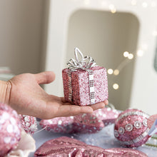Load image into Gallery viewer, Pink Christmas Tree Decor Elegance Sparkly & Plush Creativity Foam Christmas Ball Luxury Xmas Hanging Decoration Door Hanging Ornament