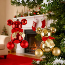 Load image into Gallery viewer, Cute Bear Ball Christmas Tree Hanging Ornament DIY Festive Atmosphere Holiday Home Decor Party Supplies