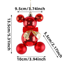 Load image into Gallery viewer, Cute Bear Ball Christmas Tree Hanging Ornament DIY Festive Atmosphere Holiday Home Decor Party Supplies