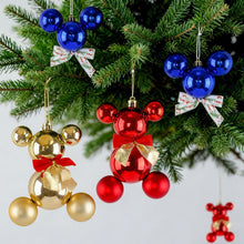 Load image into Gallery viewer, Cute Bear Ball Christmas Tree Hanging Ornament DIY Festive Atmosphere Holiday Home Decor Party Supplies