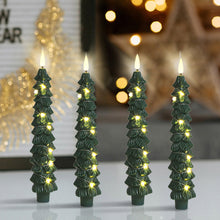 Load image into Gallery viewer, Simulation Christmas Tree Electronic Candle Artificial Flameless Remote Control Christmas Home Tabletop Centerpiece Ambient Lighting Decor