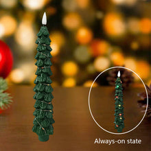 Load image into Gallery viewer, Simulation Christmas Tree Electronic Candle Artificial Flameless Remote Control Christmas Home Tabletop Centerpiece Ambient Lighting Decor