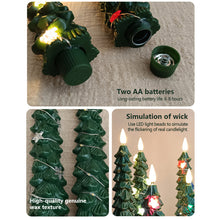 Load image into Gallery viewer, Simulation Christmas Tree Electronic Candle Artificial Flameless Remote Control Christmas Home Tabletop Centerpiece Ambient Lighting Decor
