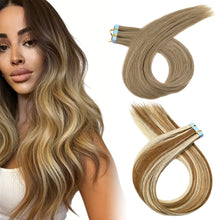 Load image into Gallery viewer, Straight Ugeat Tape in Hair Extensions Human Hair Real Natural Brazilian Remy Hair Seamless Skin Weft For Women