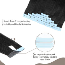Load image into Gallery viewer, Straight Ugeat Tape in Hair Extensions Human Hair Real Natural Brazilian Remy Hair Seamless Skin Weft For Women