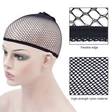 Load image into Gallery viewer, Fashion Elastic Hairnets Mesh Wig Cap Nylon Hair Net New Stretchable Mesh Weaving Wig Caps Nets for Women Making Wig