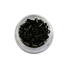 Load image into Gallery viewer, 3.5mm 1000pcs Long Euro Lock Flared Flaring Micro Copper Tube Rings Beads Links Human Hair Extensions Tools