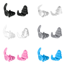 Load image into Gallery viewer, Soundproof Earplugs Three Layer Soft Comfort Silicone Earplugs Noise Reduction Sleep Ear Protection Waterproof Swimming Ear Plug